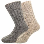 Raggsockor | 2-pack gr/beige